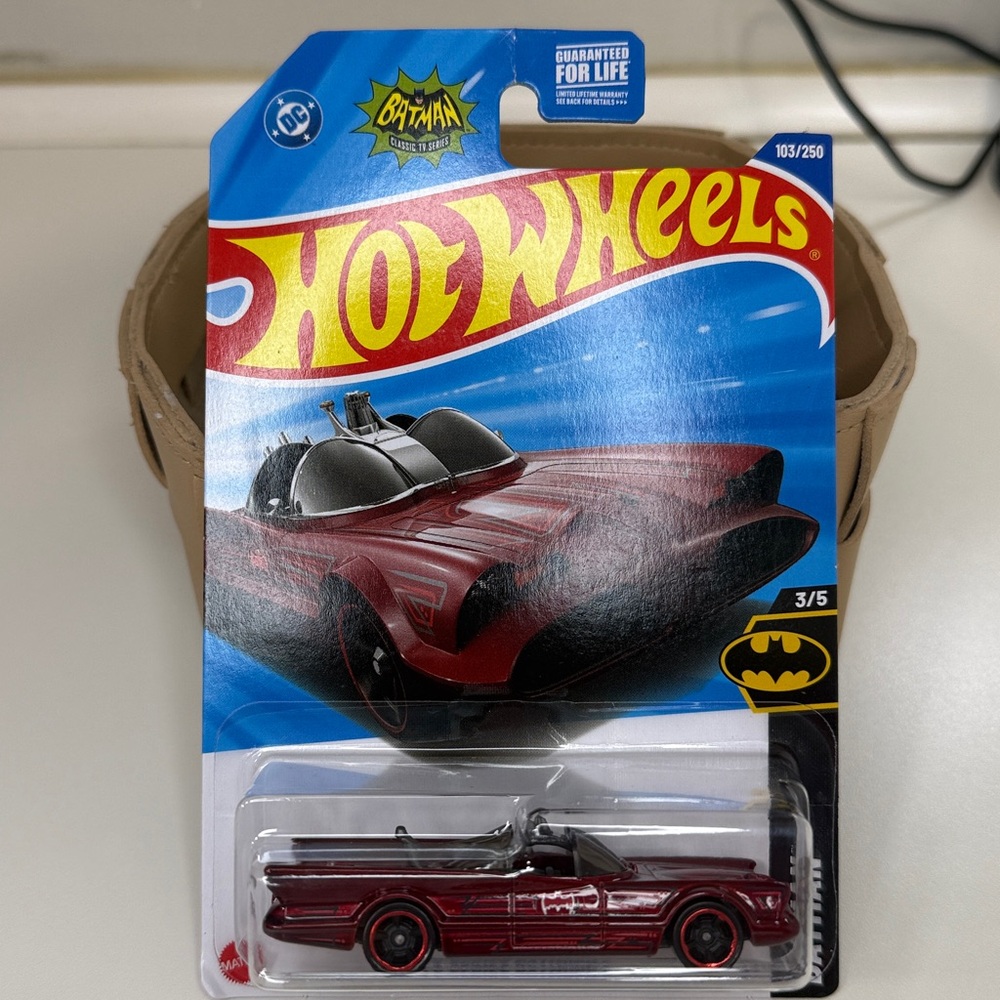 Mattel Hot Wheels Red Batmobile